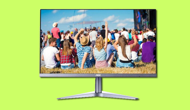 AOC27寸高清顯示器，直面平顯示器